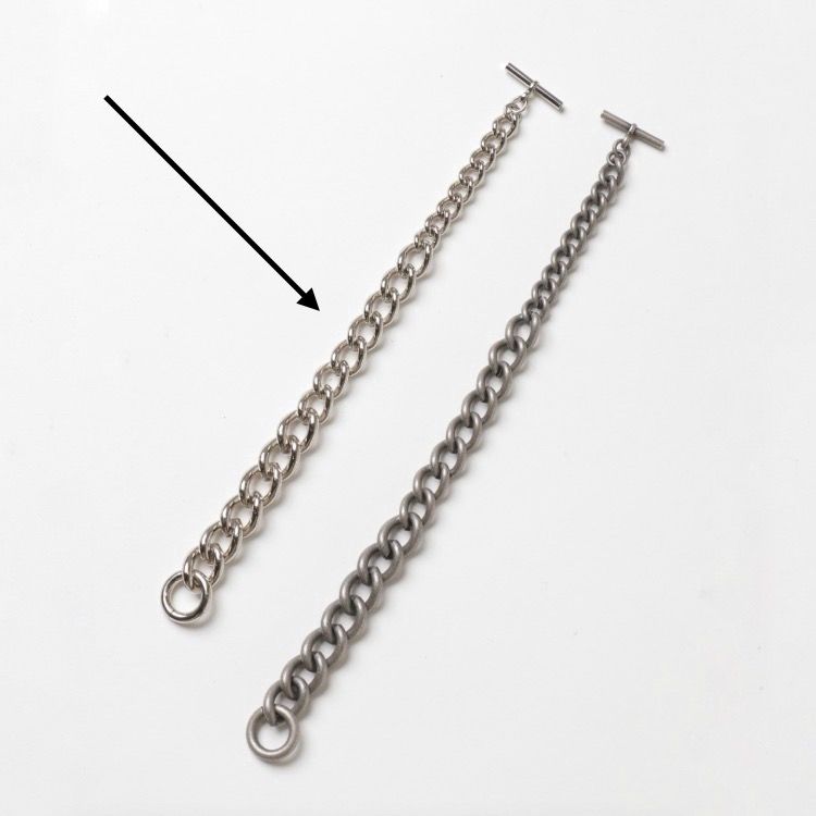 【再販売通知受付可能】Gradation Chain Bracelet(SILVER)
