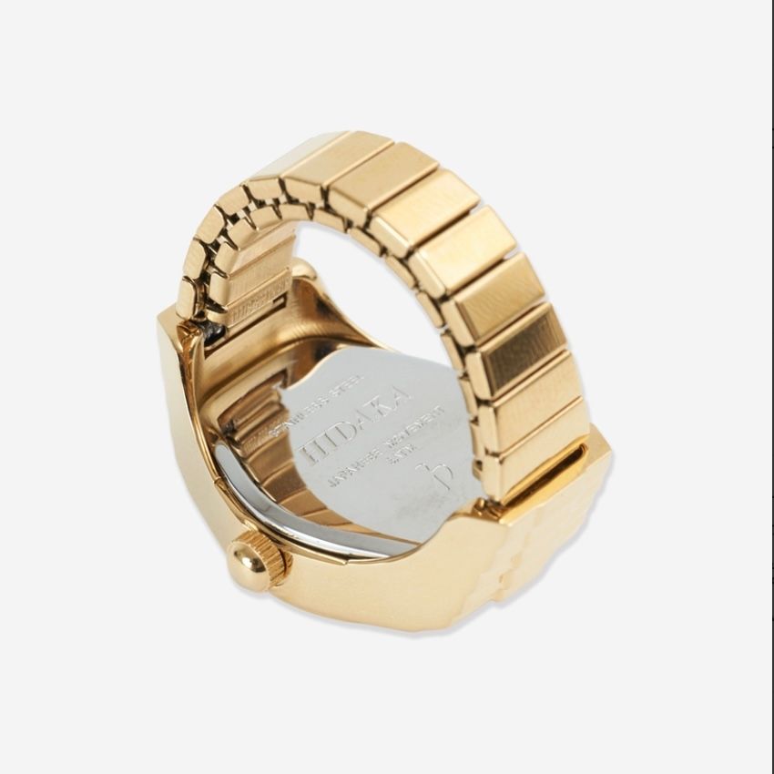 【残りわずか】Halo Ring Watch(GOLD×BLACK)