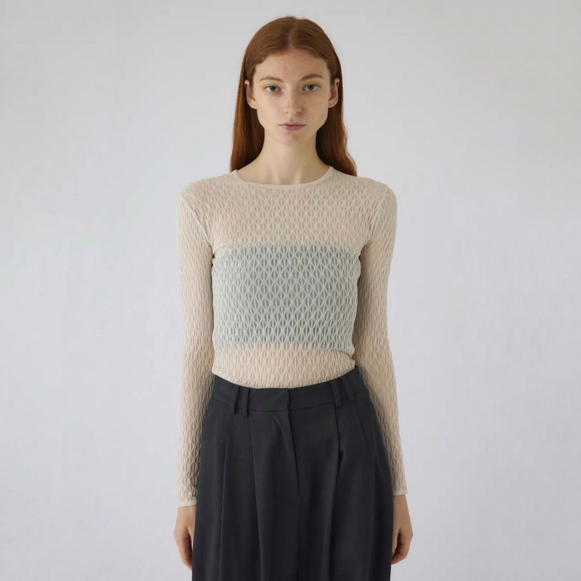 リムアーク RIM.ARK Classic tie knit （L/BEG） リムアーク RIM.ARK Classic tie knit （L/BEG） - ファッション