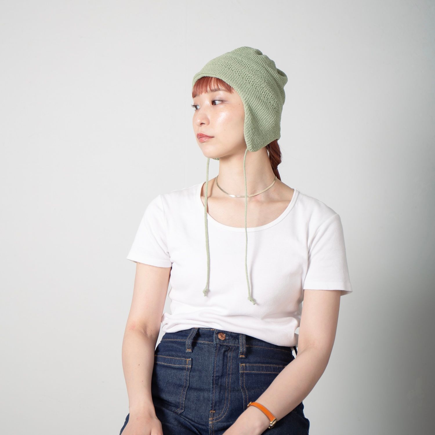 【残り一点】Summer Ear Knit Cap