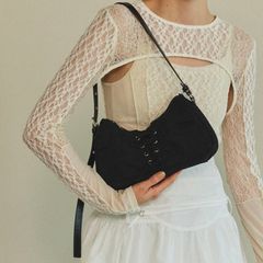 【残り一点】Lace Up Saddle Bag