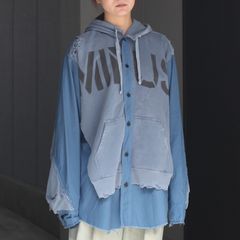 【残り一点】Slash Seam Army Parka With Stencil(INSIDE-OUT)