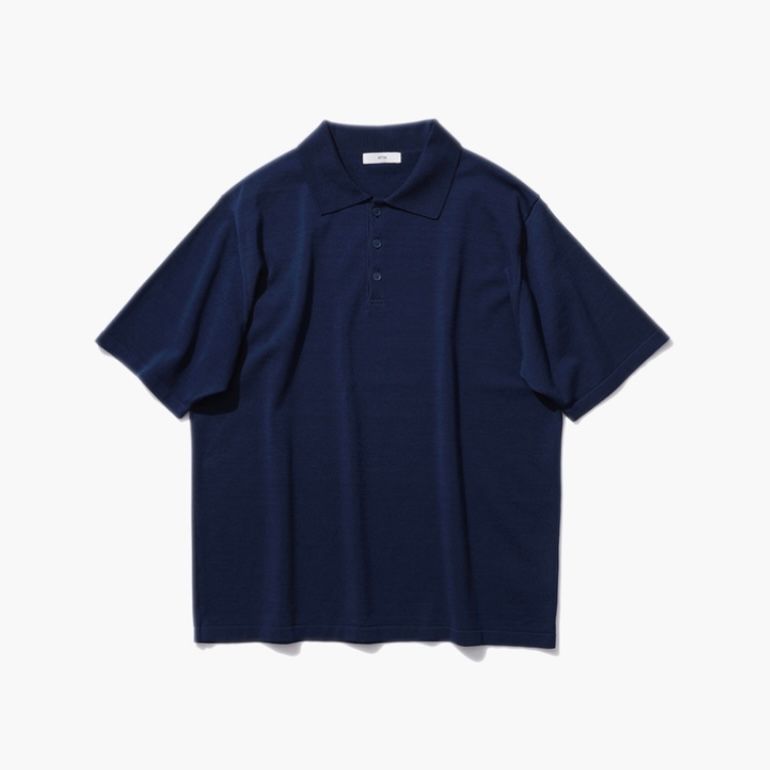 ATON - 【残り一点】Fresca Knit Polo Sweater | ACRMTSM ONLINE STORE