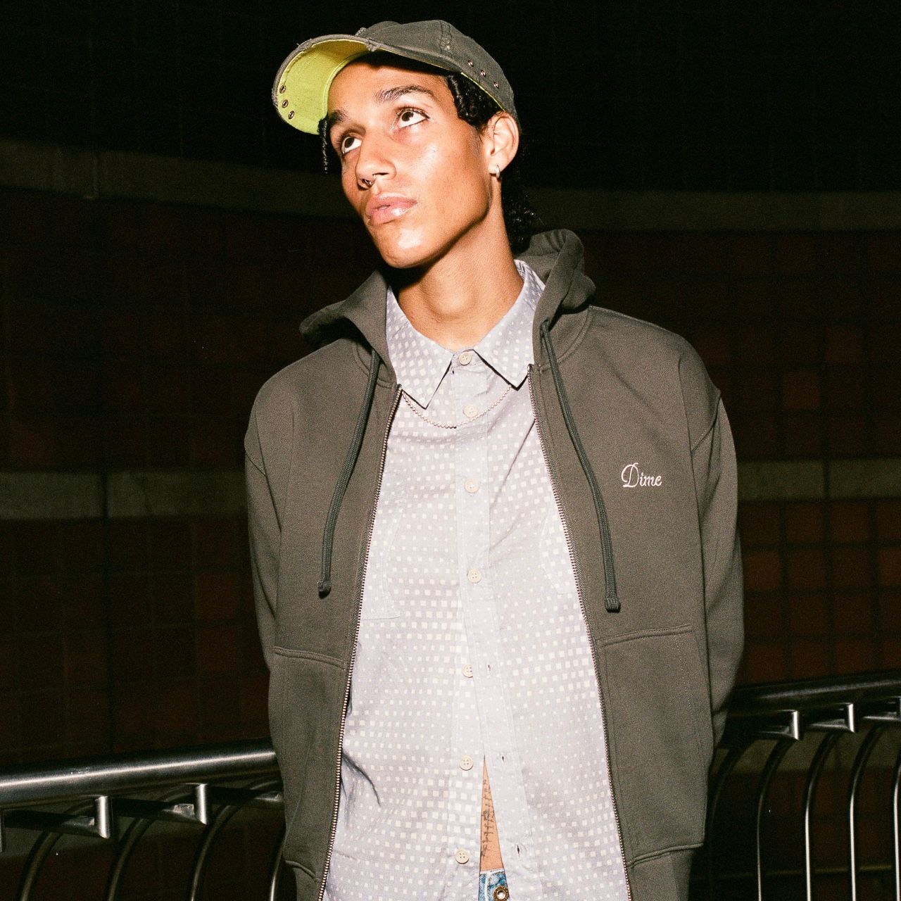 Dime - 【残りわずか】Cursive Zip Hoodie | ACRMTSM ONLINE STORE