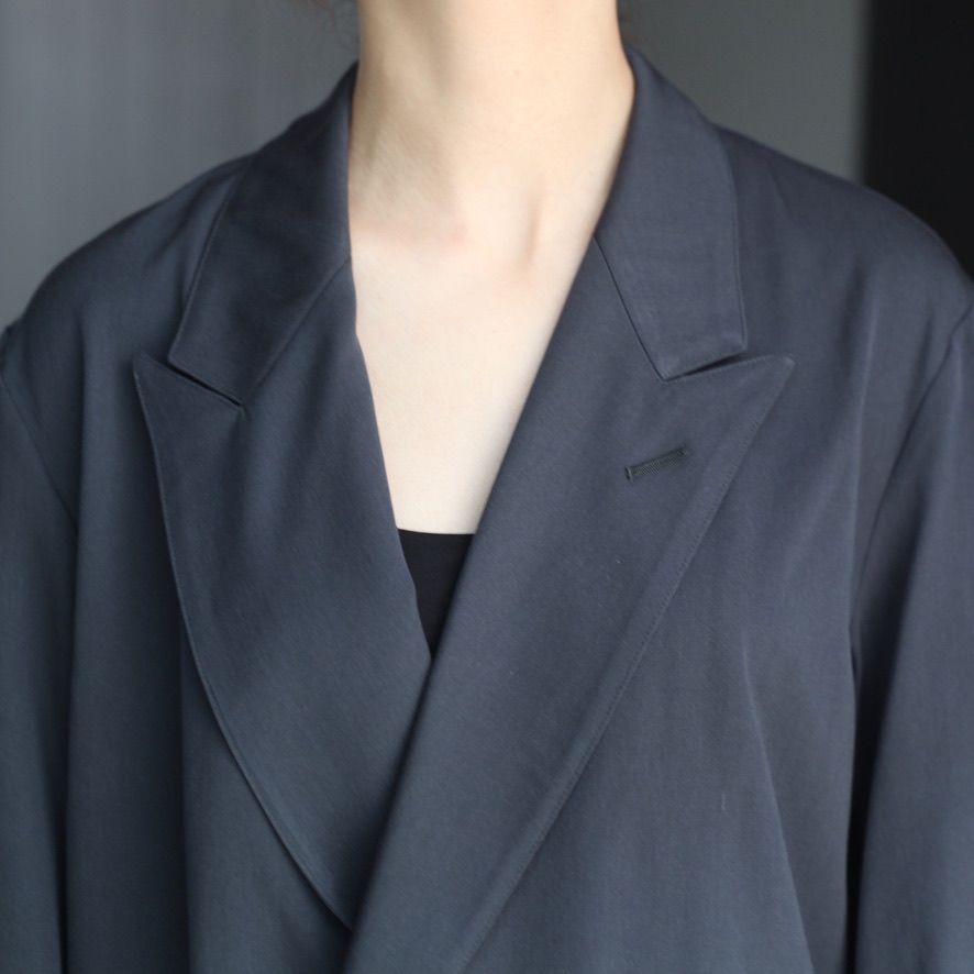 【残り一点】Wool Washer Twill Double Breasted Jacket