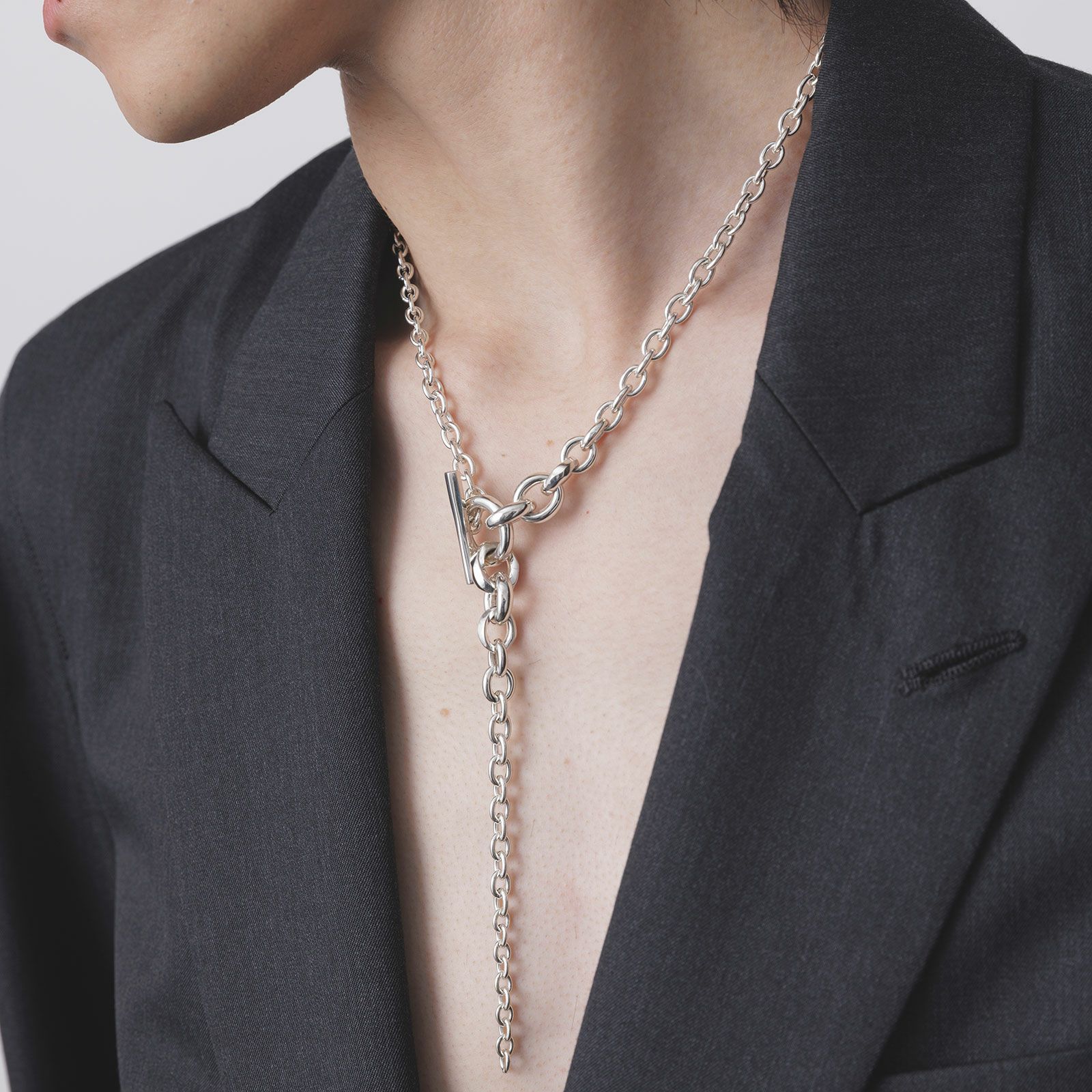 【お取り寄せ注文可能】Rhythm Chain Necklace_No.2(SILVER)