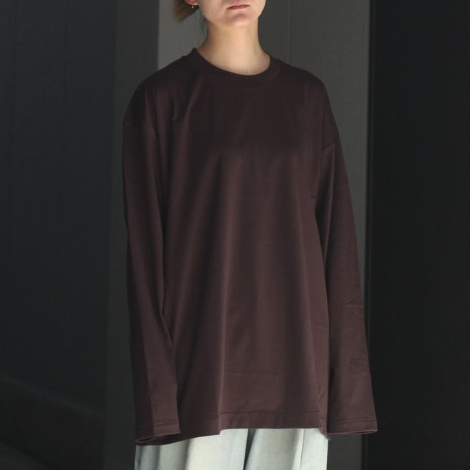 【残りわずか】Suvin60/2 Oversized Long-Sleeve T-shirt