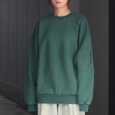 【残り一点】Pigment Dyed Crew Neck Sweatshirt