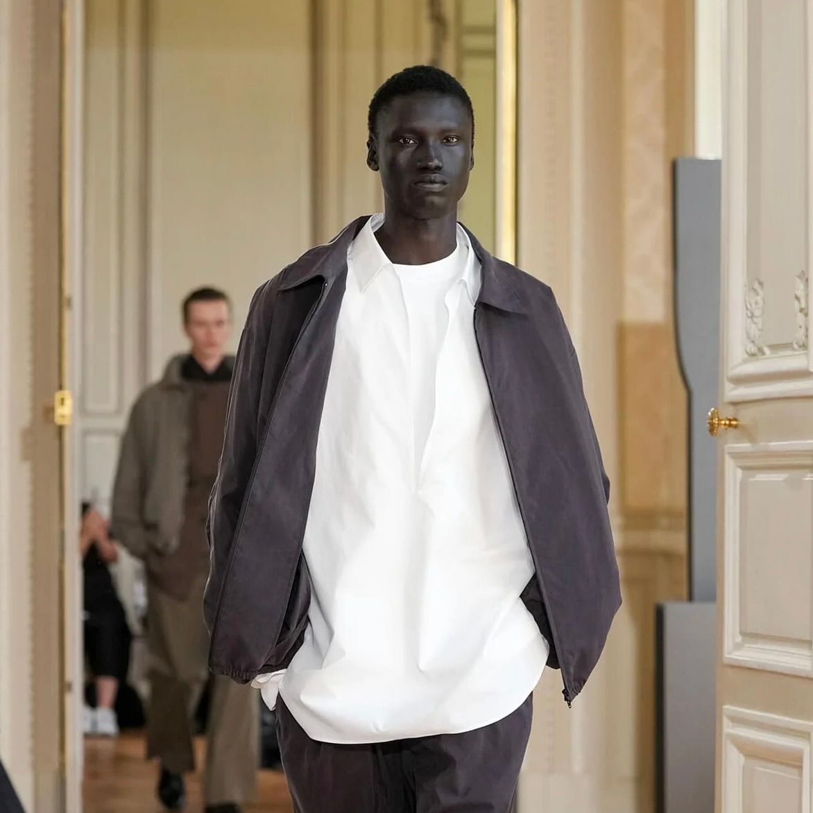 【残りわずか】Suvin Cotton Oversized Skipper Shirt