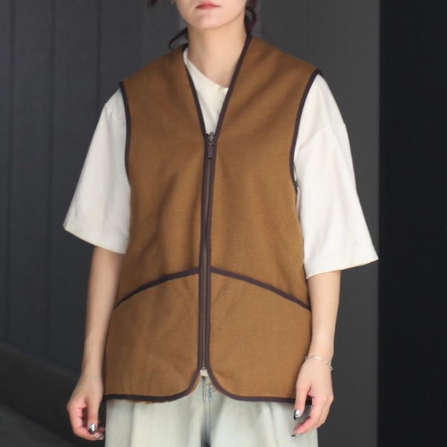 【残り一点】Warm Pile Waistcoat Zip In Liner