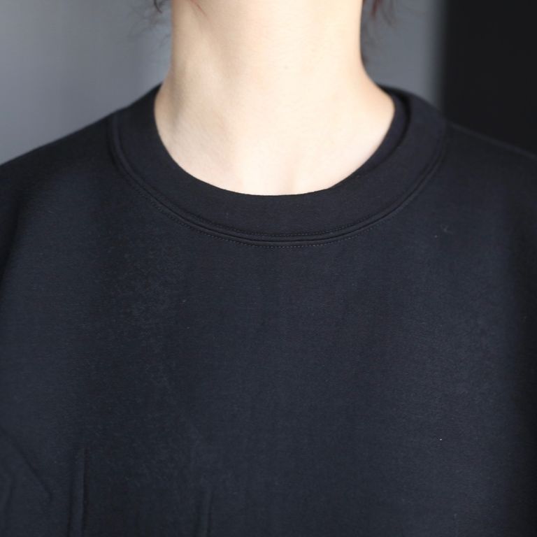 ssstein - 【残り一点】Cotton Double Knit Tucked Crew Neck L/S 