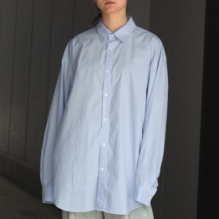 ATON - 【残りわずか】Cotton Lawn Oversized Shirt | ACRMTSM ONLINE ...