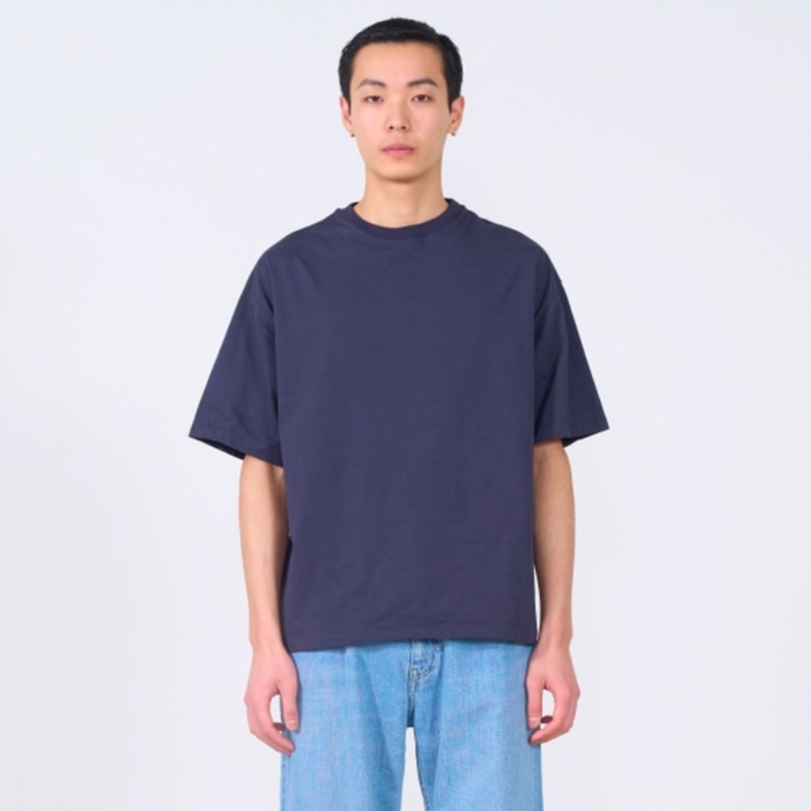 YOKE Gradation Border Crew Neck margin別注