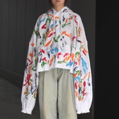 【残り一点】Ordinary Short Giant Hoodie With Hand Painting