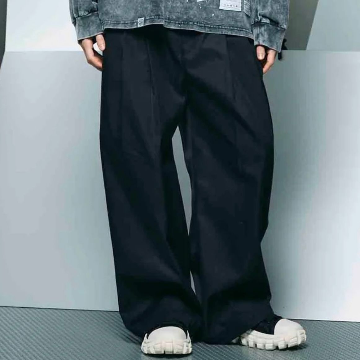 【残り一点】120/2/2 Suvin Cotton Two Tuck Pants