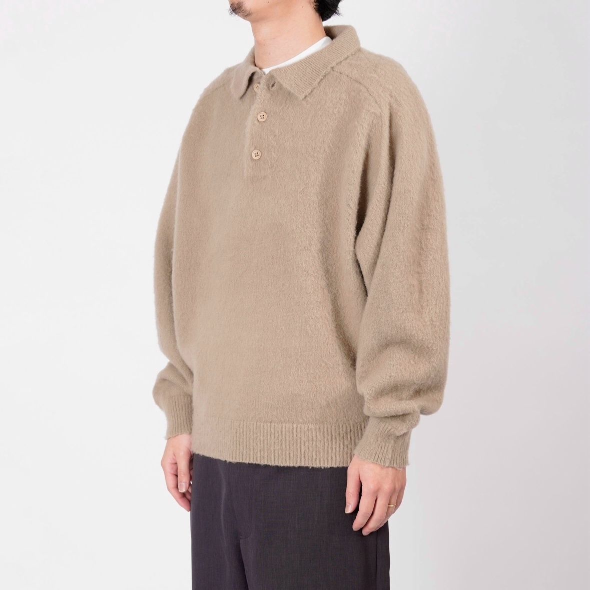 【残り一点】Shaggy Polo Knit