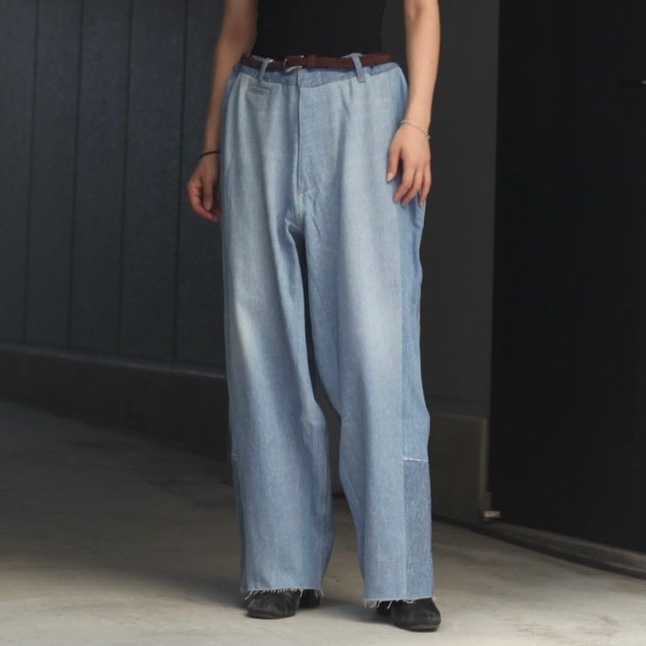 SEEALL - 【残り一点】Reconstructed Super Baggy Slacks Denim_3(L