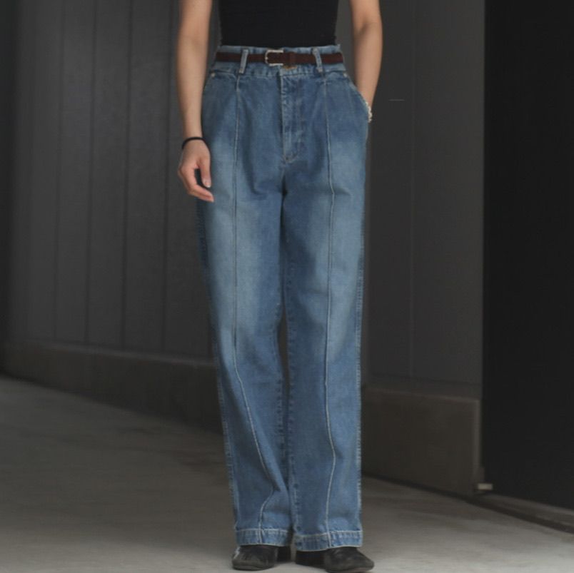 TTT MSW - 【残り一点】Organic Cotton Denim Straight Pants