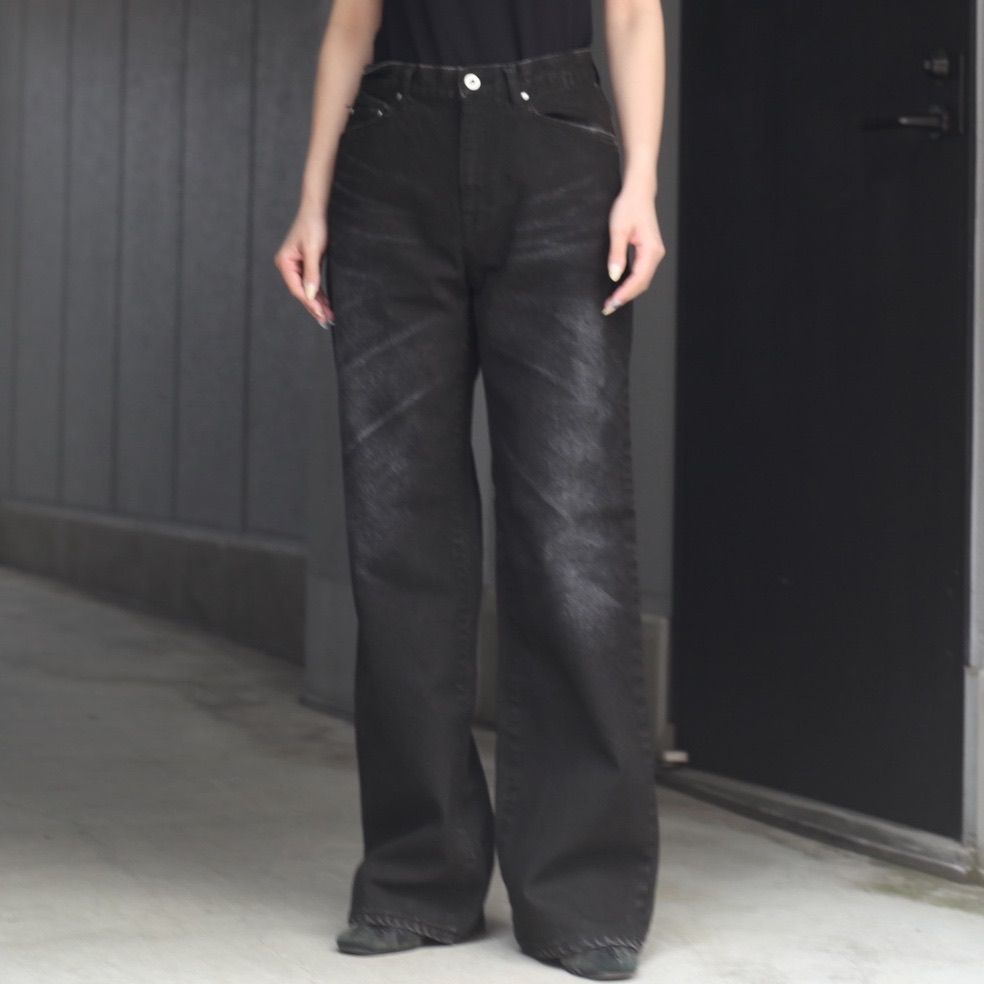 【残り一点】Flocked Denim Pants
