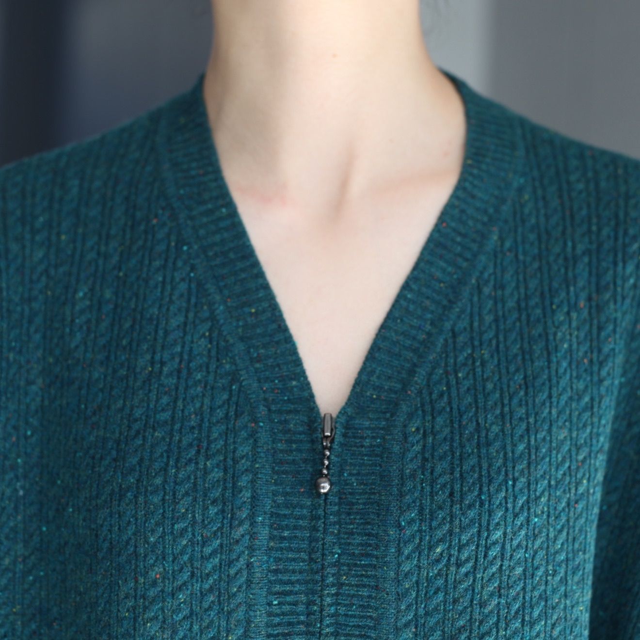 【残り一点】Nep V Zip-up Cardigan