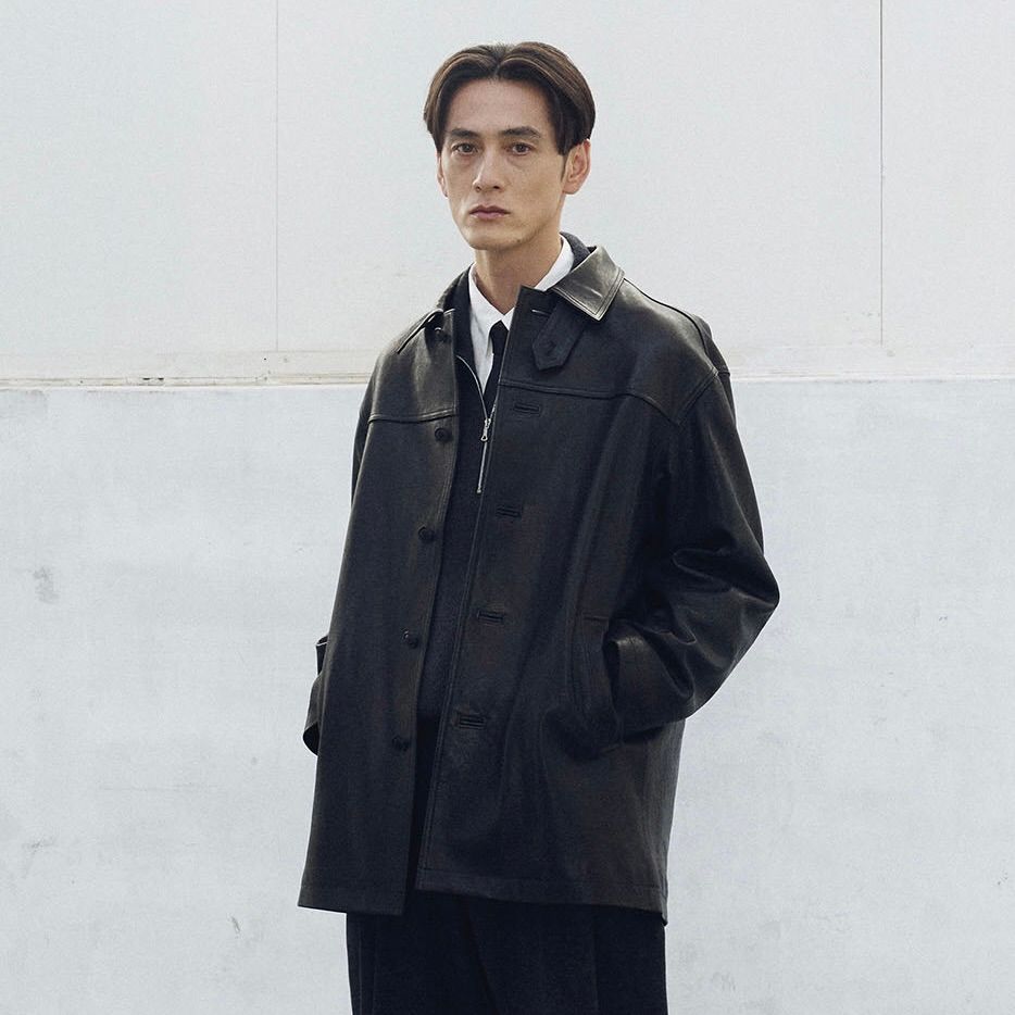 【残り一点】Leather Car Coat