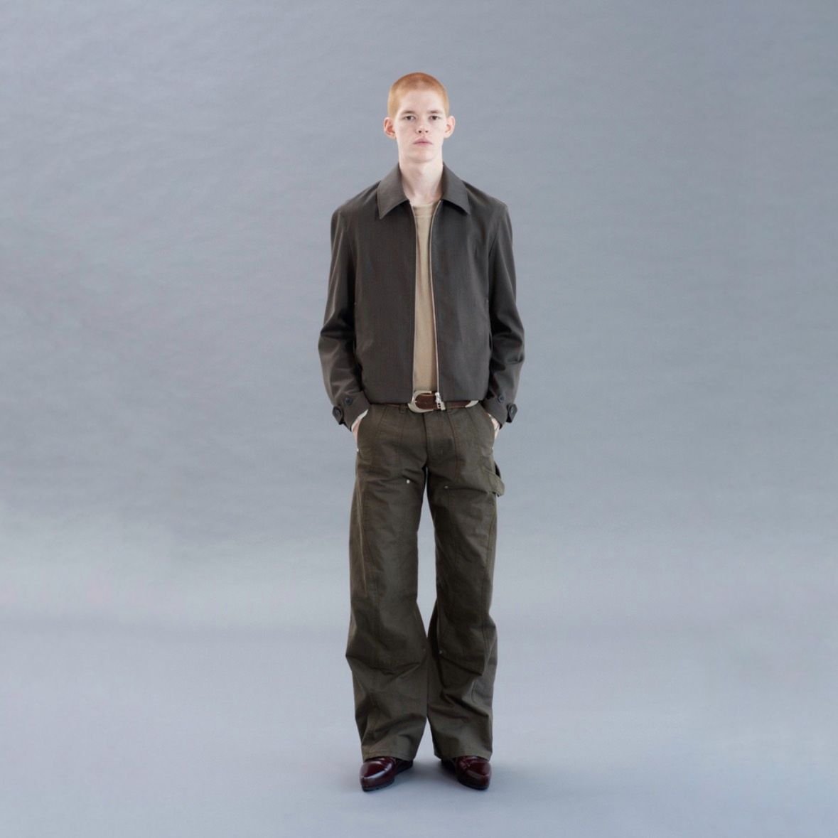 【残り一点】Curved Leg Double Knee Work Pants