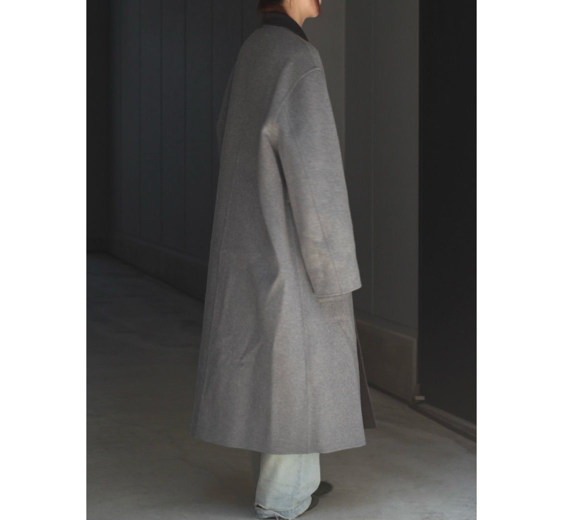 【残り一点】Wool/Cashmere Reversible Notch Lapel Coat