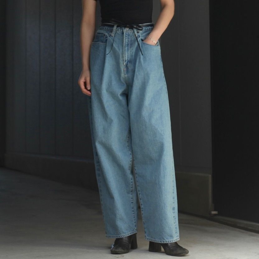 stein - 【残りわずか】Vintage Reproduction Wide Tuck Denim Jeans