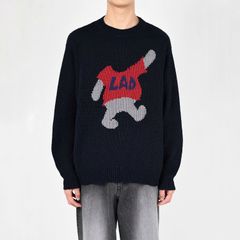 【残り一点】C/L Intarsia Lad Bear Pullover