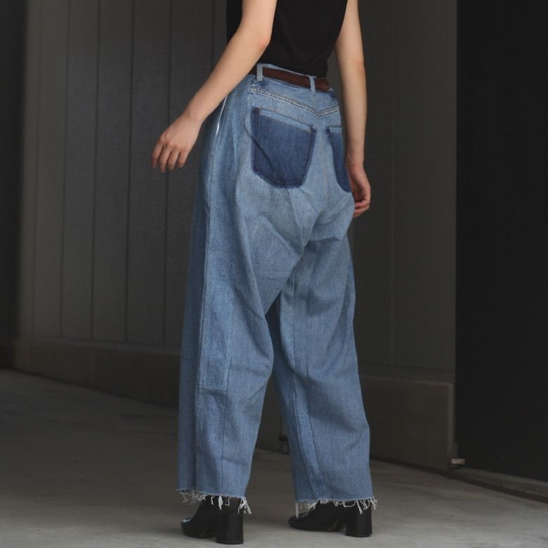【残り一点】Reconstructed Super Baggy Slacks Denim_2(M)
