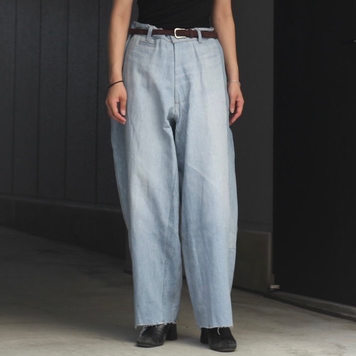 【残り一点】Reconstructed Super Baggy Slacks Denim_3(L)