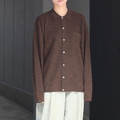 【残りわずか】Crepe Knit Shirt