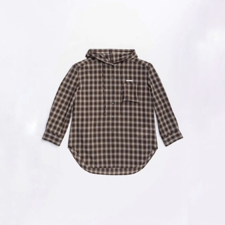 【残り一点】Hoodie Check Shirt