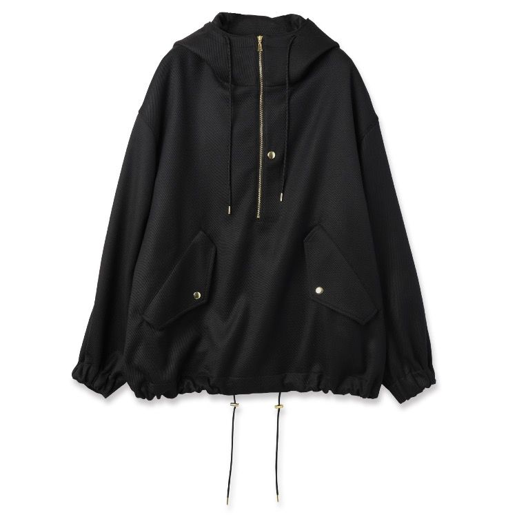 【残り一点】Double Cloth Kersey Half Zip Anorak Hoodie