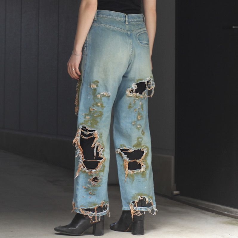 【残りわずか】Warp Hole Denim Moss Ver.