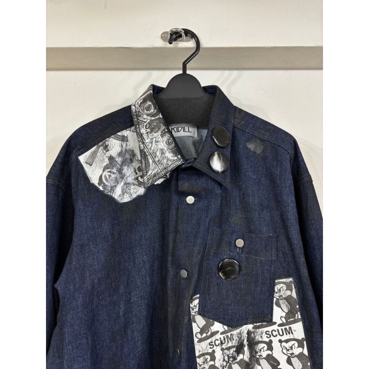 【残り一点】Paper Bonding Rubber Coating Denim Shirt
