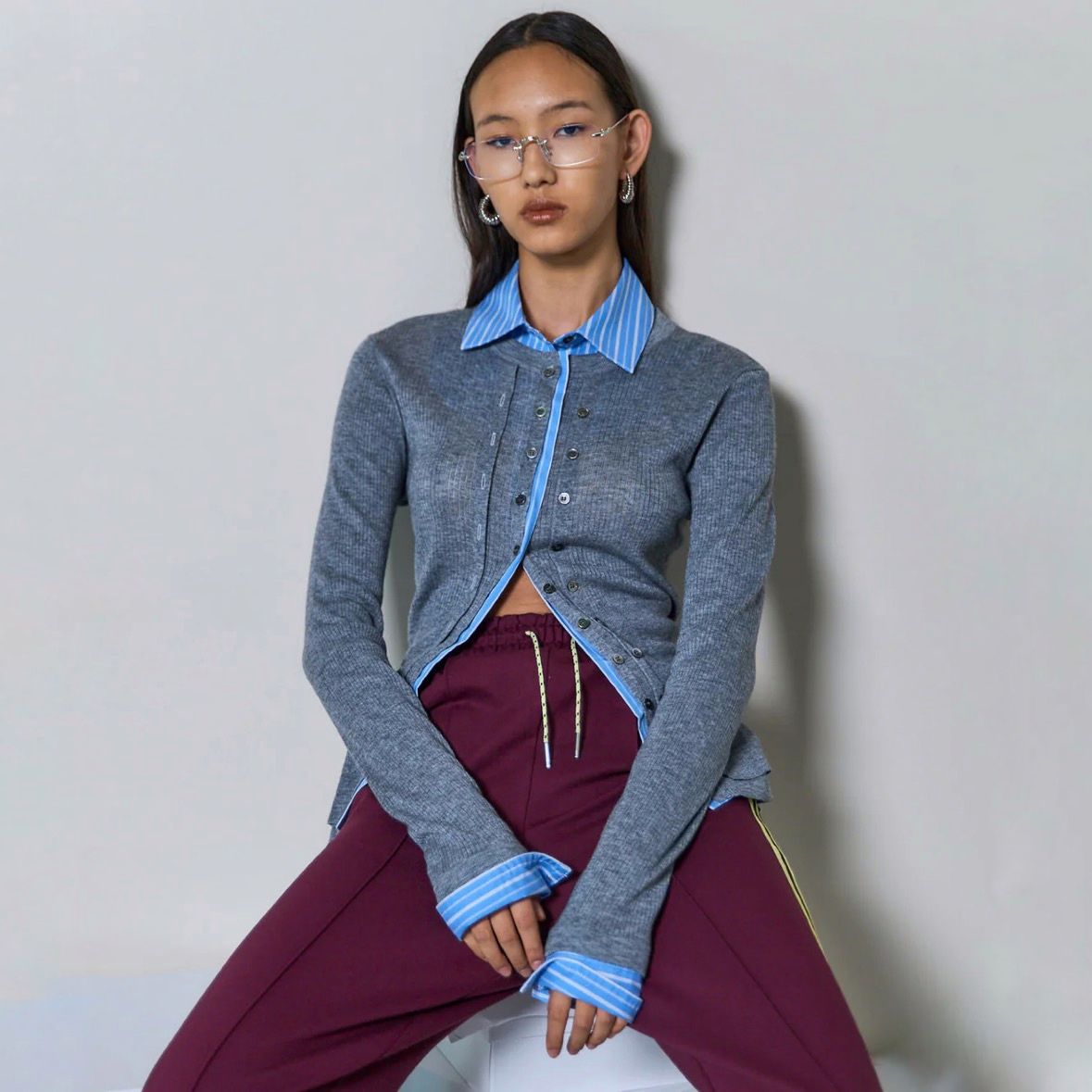【残り一点】2way Knit Shirt