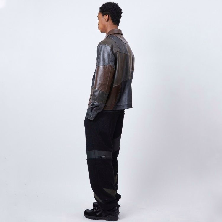 【残り一点】Unisex Patchwork Leather Jacket