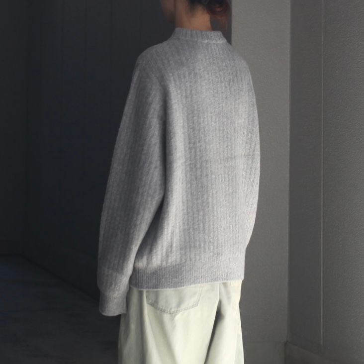 【残り一点】Wo/Ca Rib Moc Neck P/O