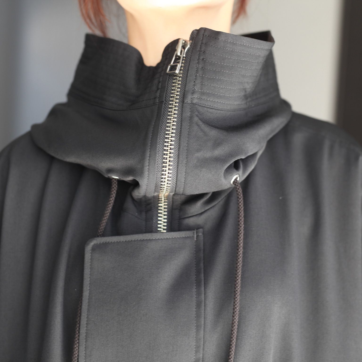 【残り一点】High Neck Hooded Mods Coat