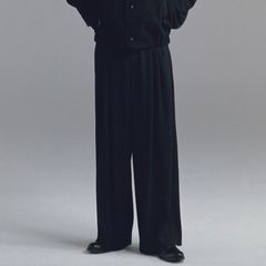 【再販売通知受付可能】Wool Serge Hi-Waist Trousers