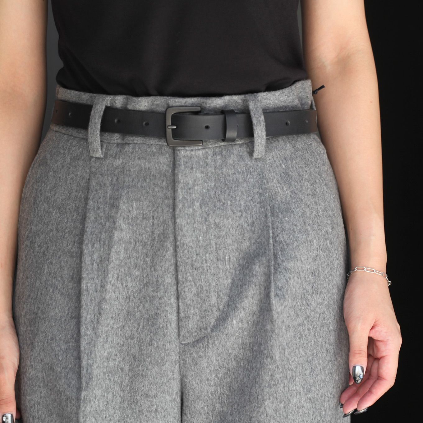 【再販売通知受付可能】W/CA Beaver Straight Trousers