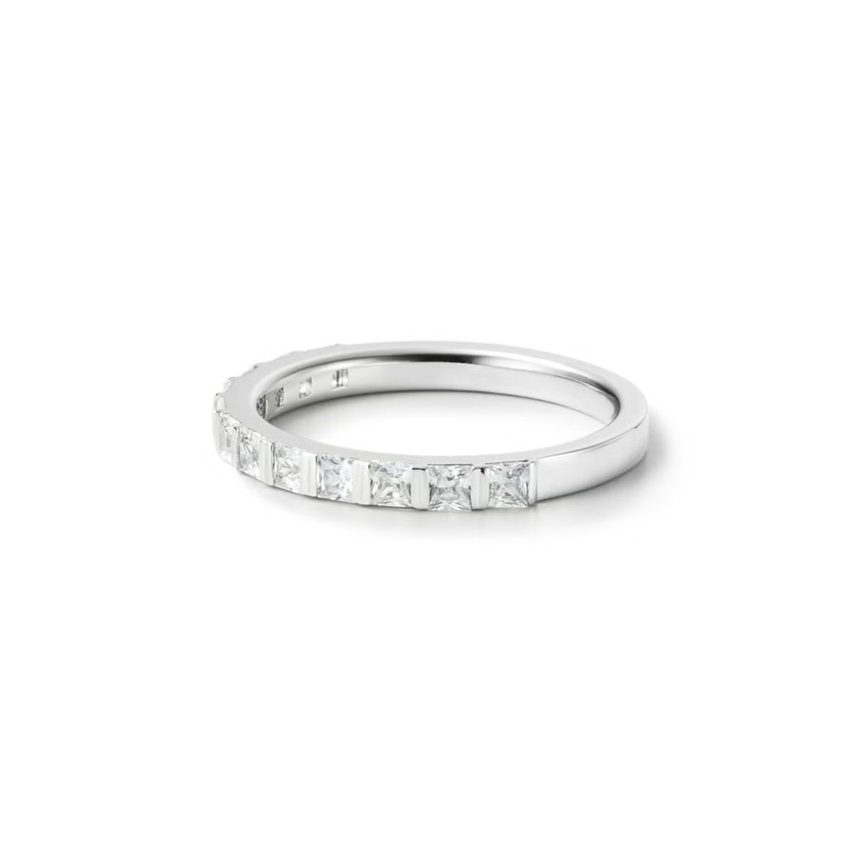 【お取り寄せ注文可能】Square Half Dia Ring(PLATINUM950)