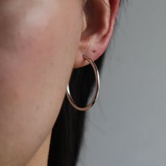 【残りわずか】Senorita Hoop 2.5cm(SILVER)