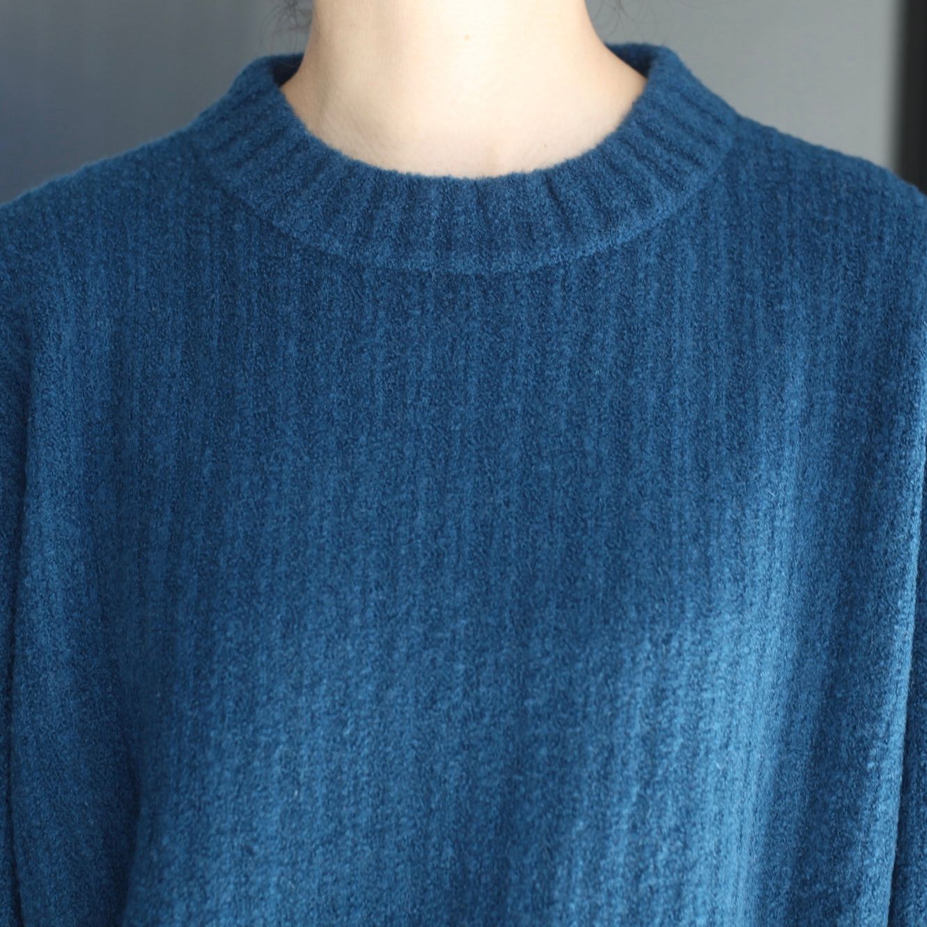 【残り一点】Wo/Ca Rib Moc Neck P/O