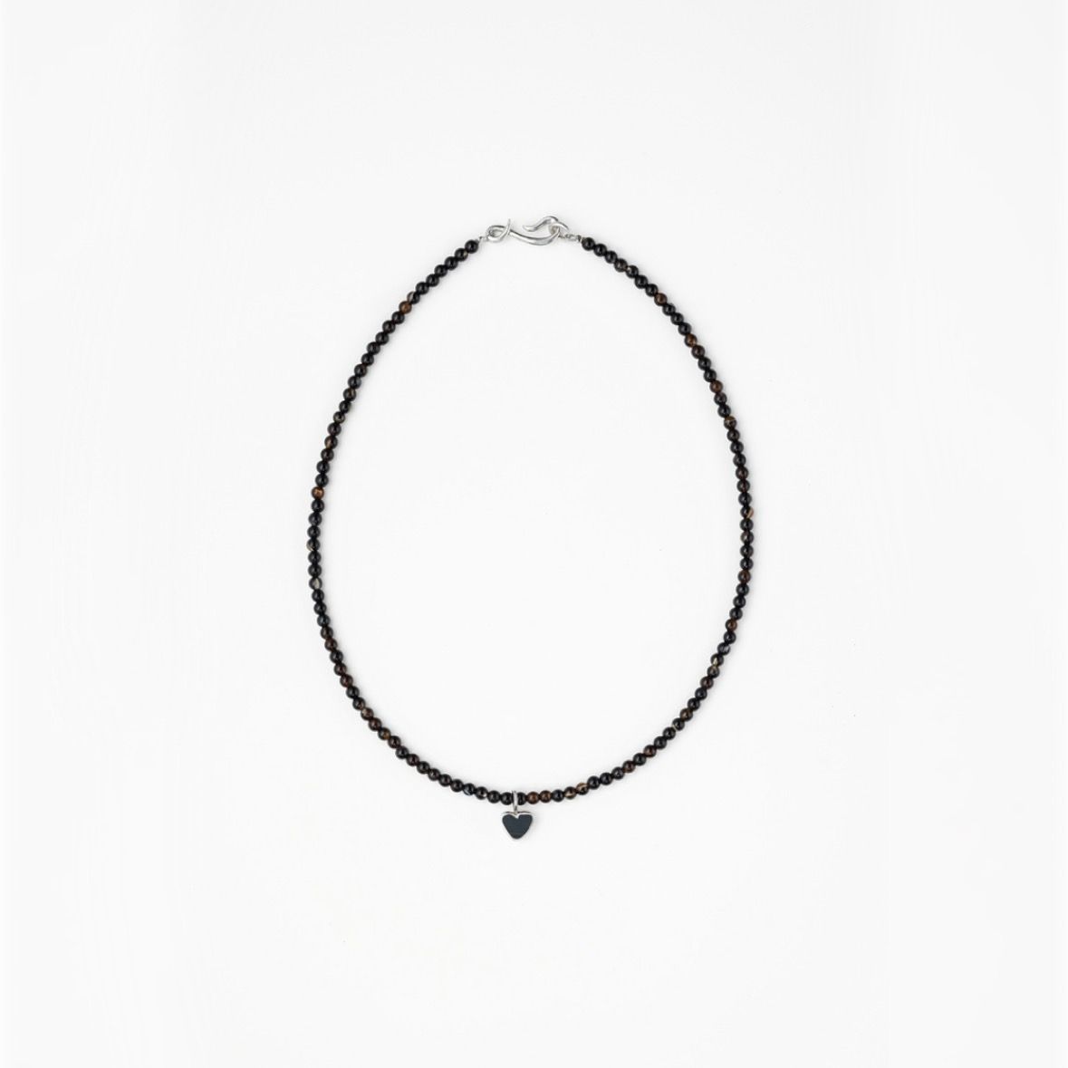 【お取り寄せ注文可能】How Raw Heart Charm Round Stone Necklace