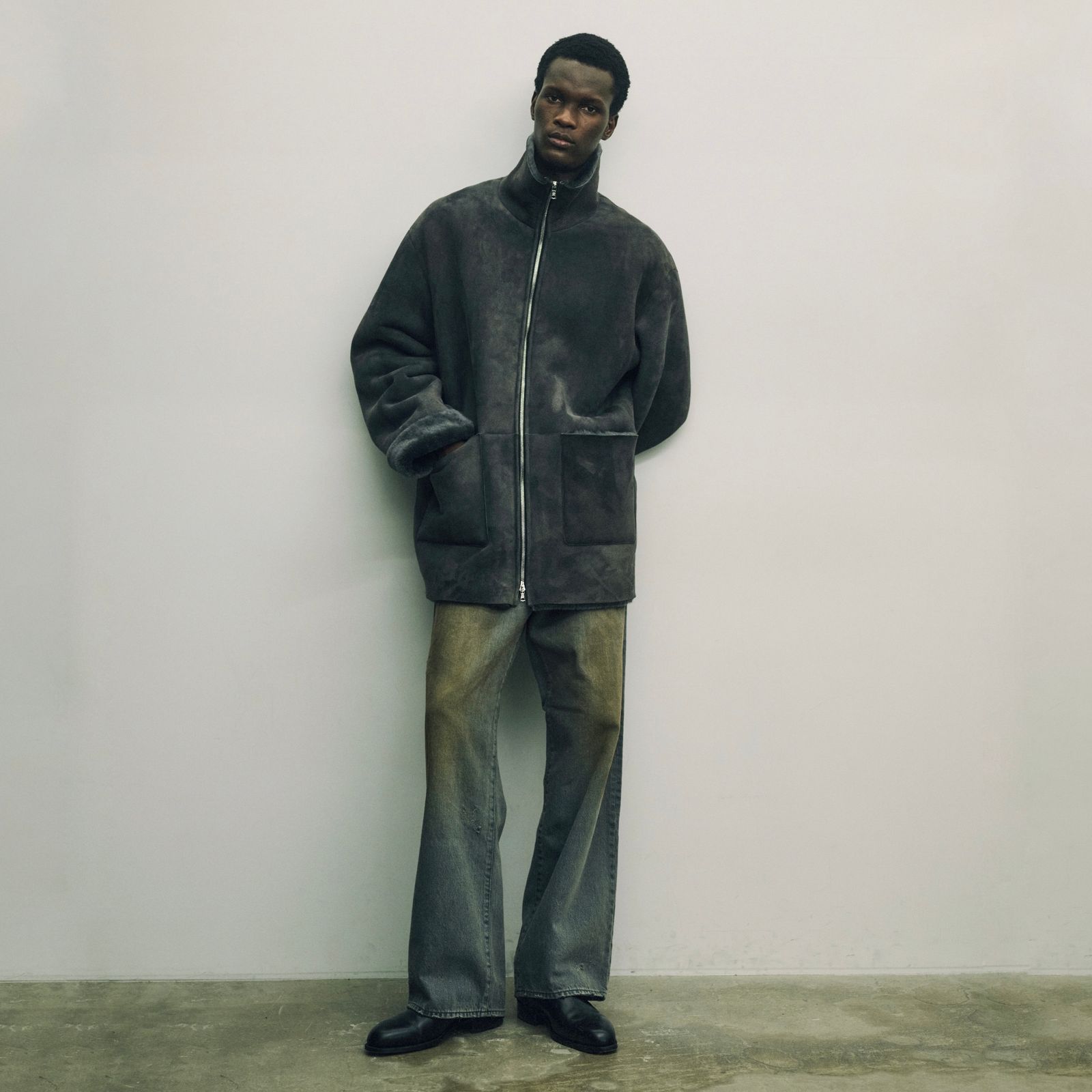 【残りわずか】Cut Off Mouton Jacket