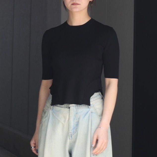 【残り一点】Round Hem Knit Tops