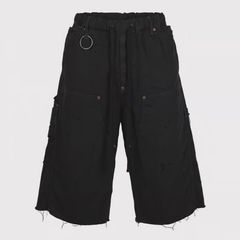 【残りわずか】Cut Off Carpenter Short With Damaged(INLAY DENIM)