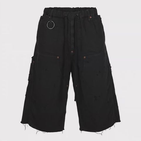 【残りわずか】Cut Off Carpenter Short With Damaged(INLAY DENIM)